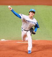 　楽天戦に先発する北山（撮影・中島達哉）