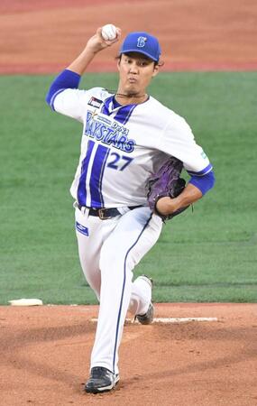 　ＤｅＮＡ移籍後初めて横浜スタジアムのマウンドに立った藤浪（撮影・佐藤厚）