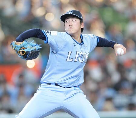 　オリックス戦に先発する隅田（撮影・西岡正）