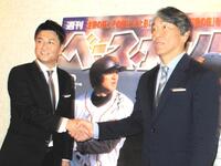 　トークショーを行った松井秀喜氏と高橋由伸氏