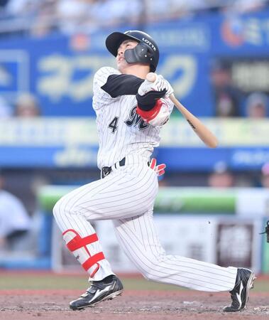 ロッテ・友杉　文句なしのプロ１号でソフトバンク撃破　今季０本の「安田さんより上に立った気分です」