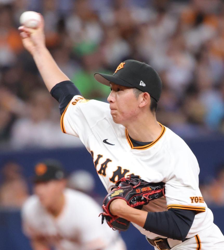 好投する先発の戸郷（撮影・坂部計介）