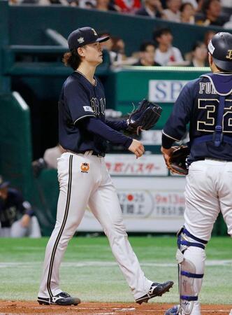 　２回、周東に適時打を許した寺西