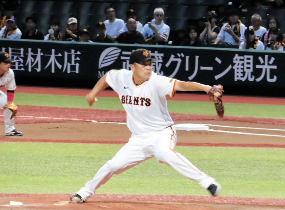 　２軍戦に登板した田中将