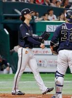 　２回、周東に適時打を許した寺西