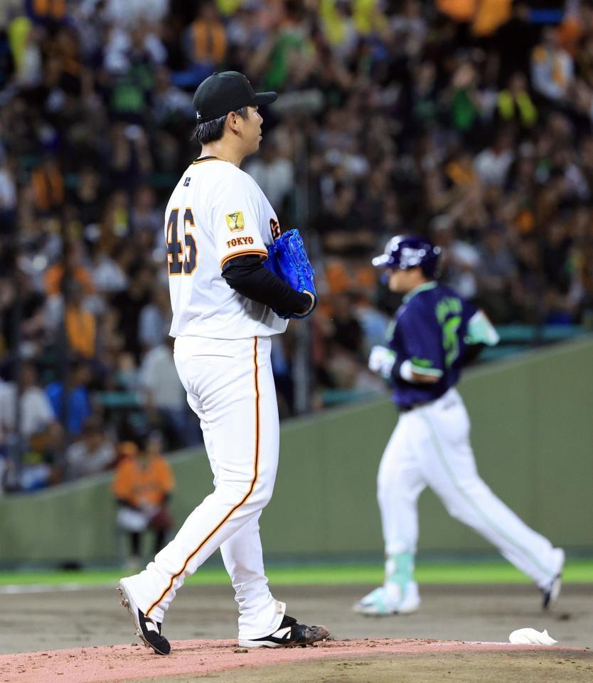 　１回、村上に先制２ランを浴びた又木