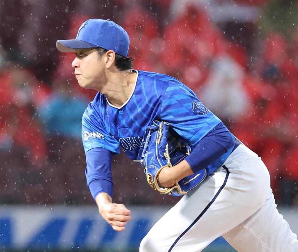 　先発し力投する平良（撮影・市尻達拡）