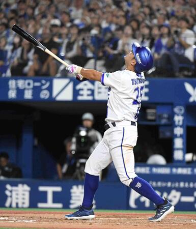 　５回、筒香は一邪飛に終わる（撮影・佐藤厚）