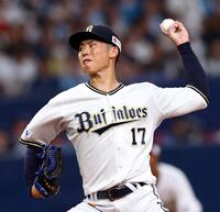 　先発し力投する曽谷（撮影・山口登）