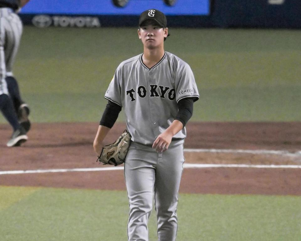 　１回、ボスラーに右越えソロを浴びる井上