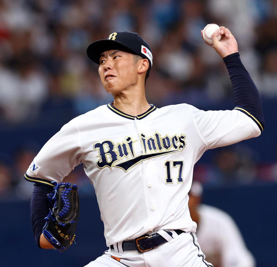 　先発し力投する曽谷（撮影・山口登）