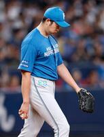 　７回、勝ち越しを許した斎藤