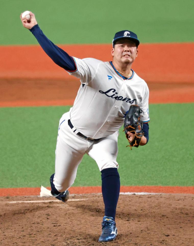 　完封で６勝目を挙げた渡辺