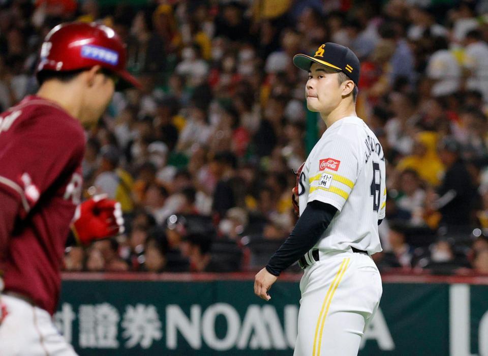 　４回、太田（左）に２ランを浴びた松本晴