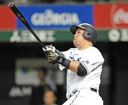 　西武時代の山川＝２０１８年