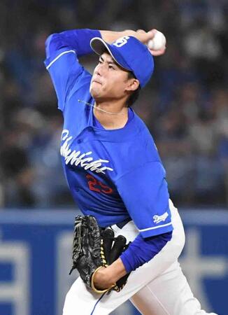 　今季初登板の松木平（撮影・佐藤厚）