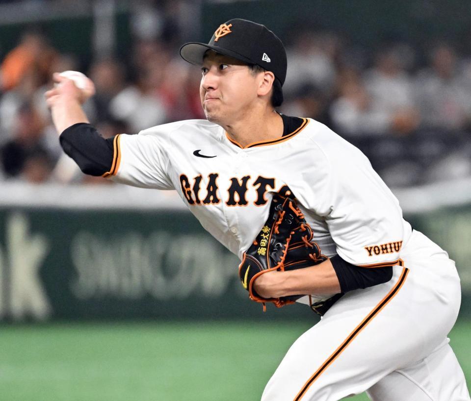 　８回に登板した大勢