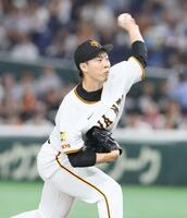 　先発し力投する森田（撮影・石井剣太郎）