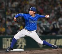 　力投する先発の東（撮影・西田忠信）