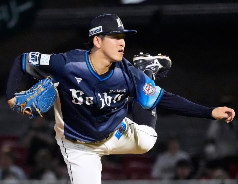 　楽天戦に先発した隅田