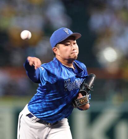 　先発し力投する石田裕（撮影・北村雅宏）