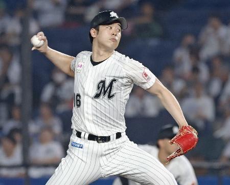 　ソフトバンク戦に先発したロッテ・種市＝ＺＯＺＯマリン