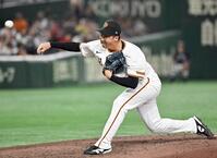 　８回表に登板した船迫