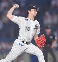 　力投する種市（撮影・開出牧）