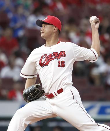 広９-０中（１２日）　広島４位浮上、森は７勝目