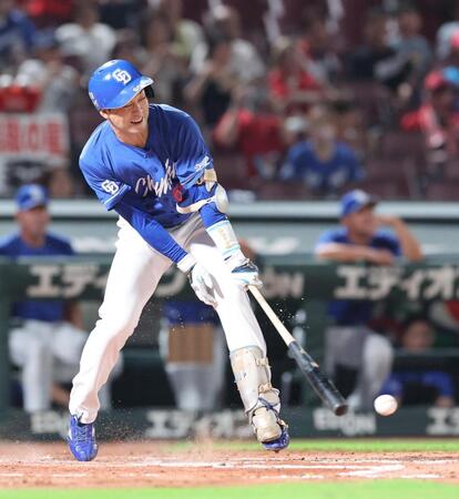 　３回、三ゴロ併殺打に倒れる山本（撮影・市尻達拡）