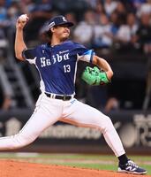 　日本ハム戦に先発した高橋（撮影・中島達哉）