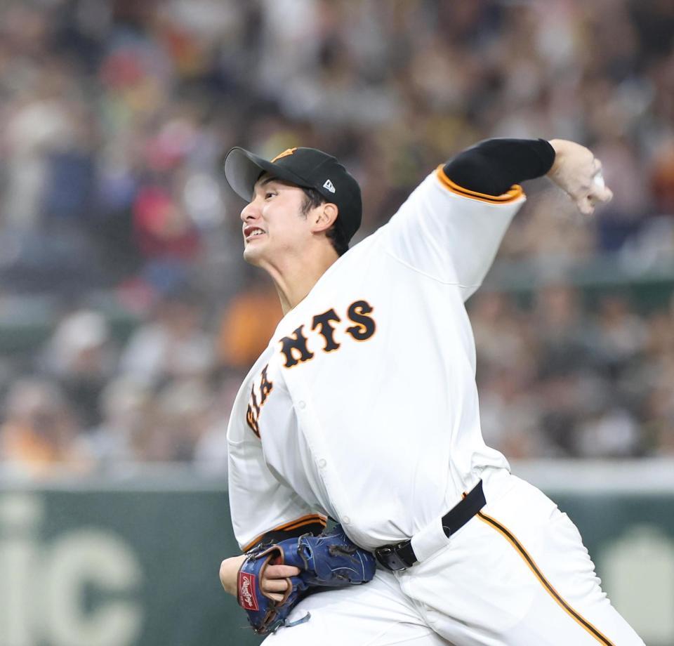 　先発した横川（撮影・佐々木彰尚）