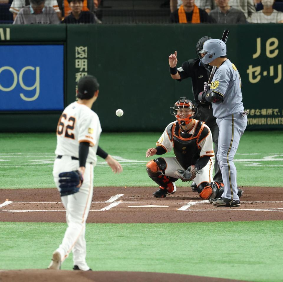 　１回、大山のとき横川がボークで失点（撮影・金田祐二）