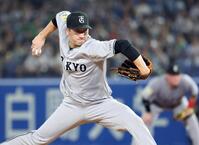 　８回裏に登板した大勢