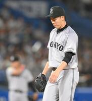 　２回、山田に左越えソロを浴びた森田（撮影・伊藤笙子）