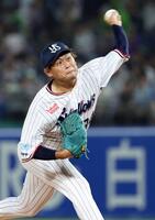 　７回に登板した田口