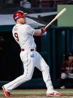 　４回、ボイトが右越えに先制ソロを放つ