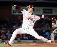 　西武戦に先発した古謝