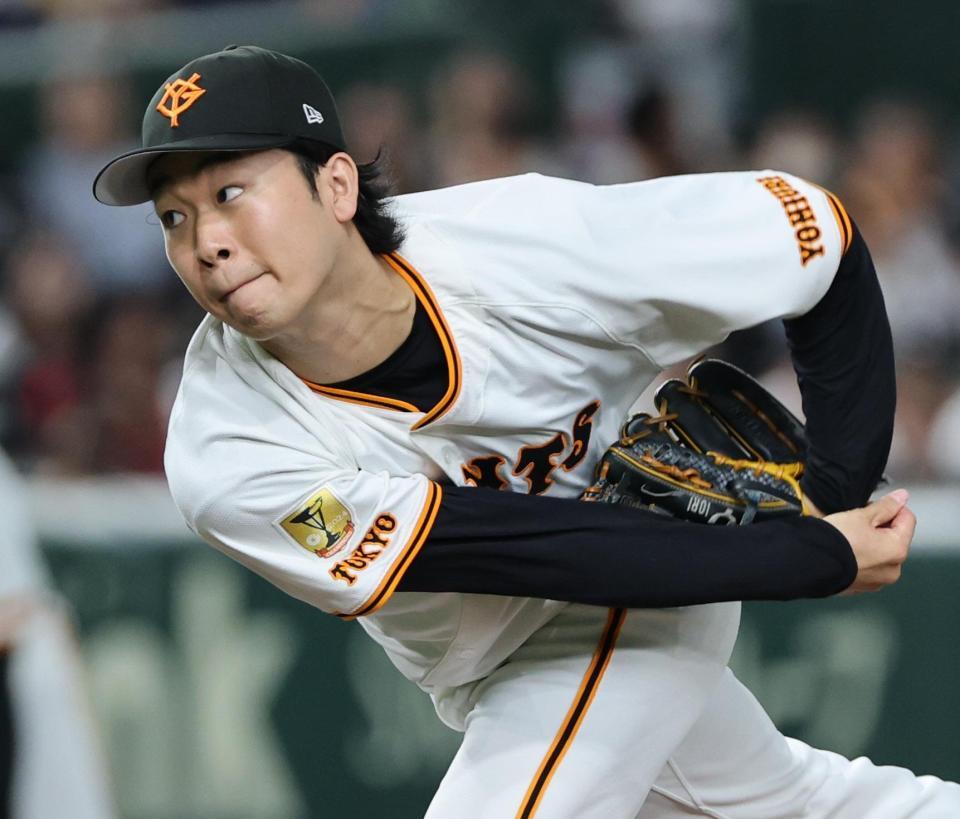 　広島戦に先発した山崎