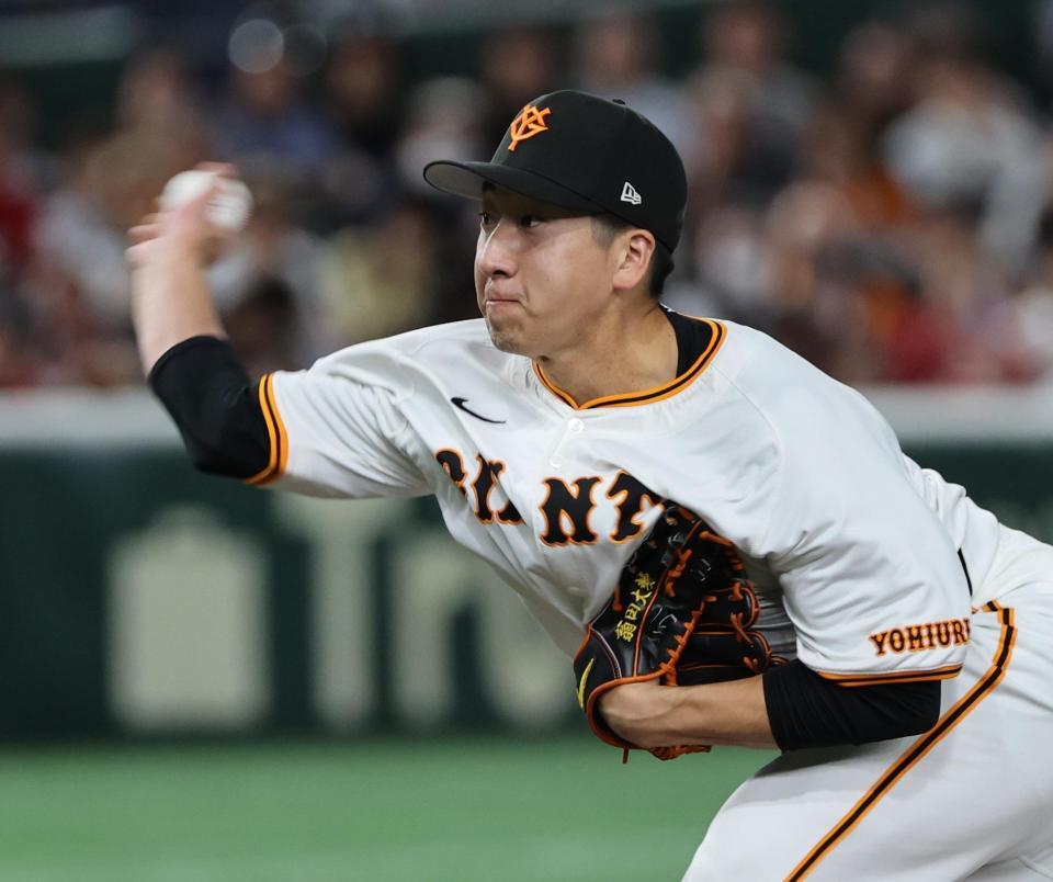 　８回に登板した大勢