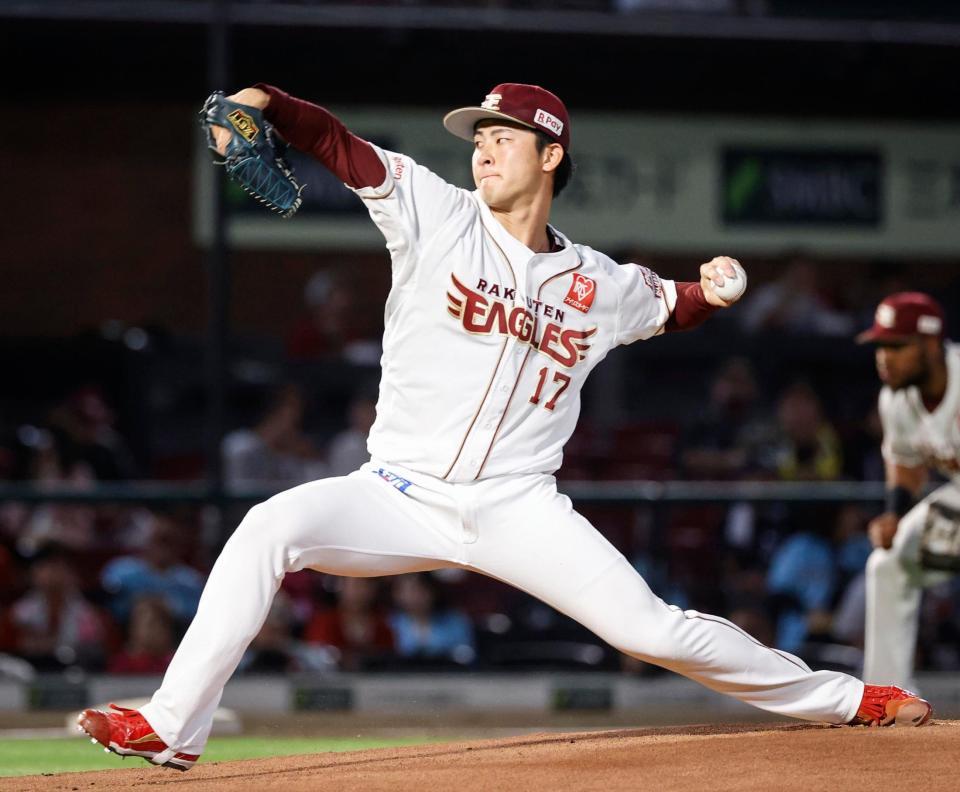 　西武戦に先発した古謝