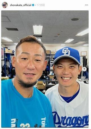 　中田翔のインスタグラム（ｓｈｏｎａｋａｔａ＿ｏｆｆｉｃｉａｌ）より