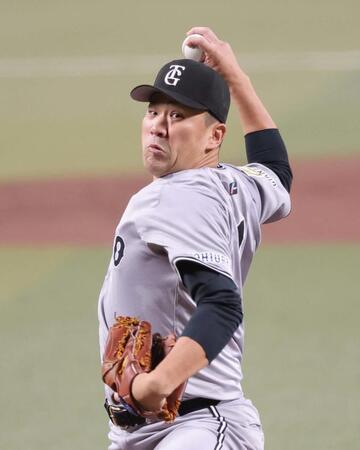 　中日戦に先発した田中将