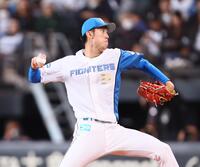 　ロッテ戦に先発する福島（撮影・中島達哉）