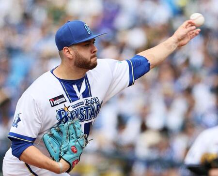 　先発し、投げ込むケイ（撮影・田中太一）