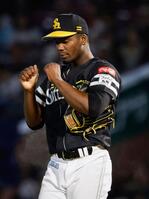 　７回１失点で１２勝目を挙げたモイネロ