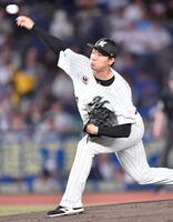 　力投する木村（撮影・開出牧）