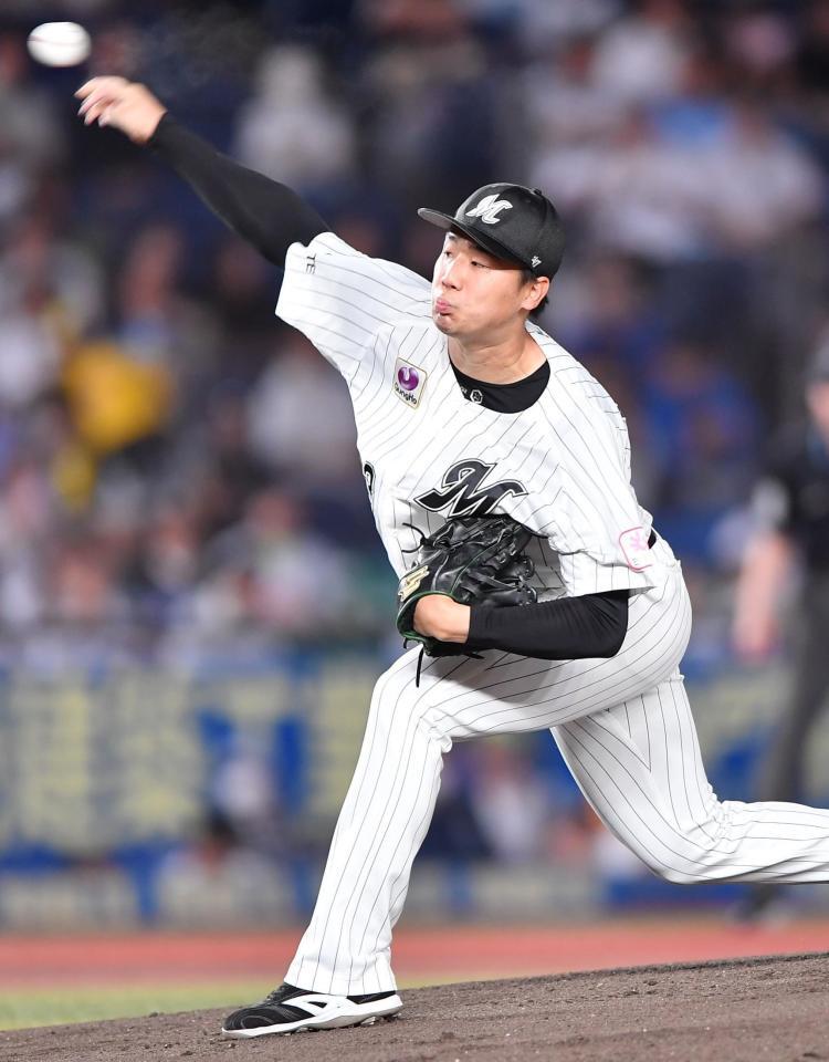 　力投する木村（撮影・開出牧）