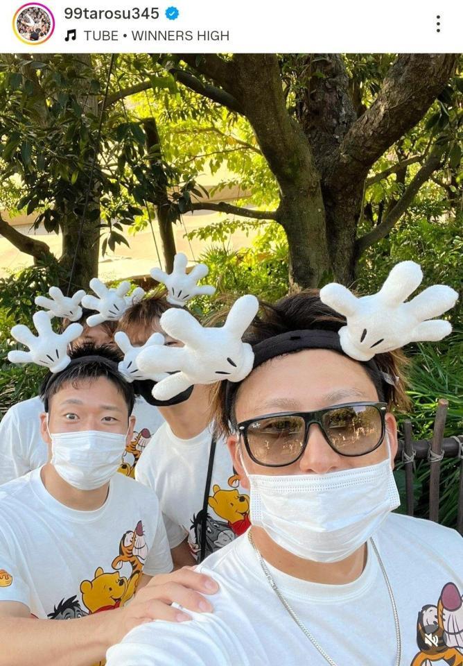 　オリックス・杉本のインスタグラム（９９ｔａｒｏｓｕ３４５）より 