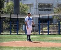 　ライブＢＰに登板するバウアー